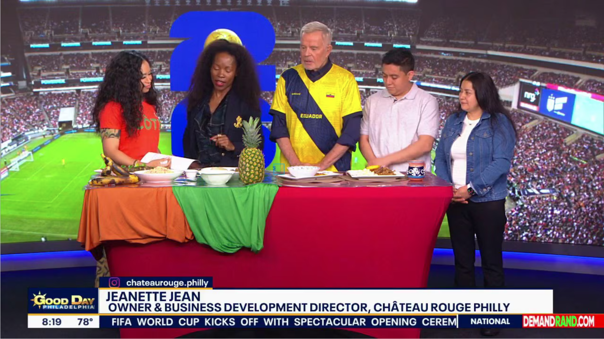 Château Rouge Returns to FOX 29 for "A Taste from Ivory Coast and Ecuador"